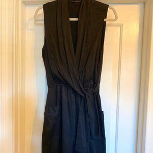 Elie Tahari Black Tie Waist Dress